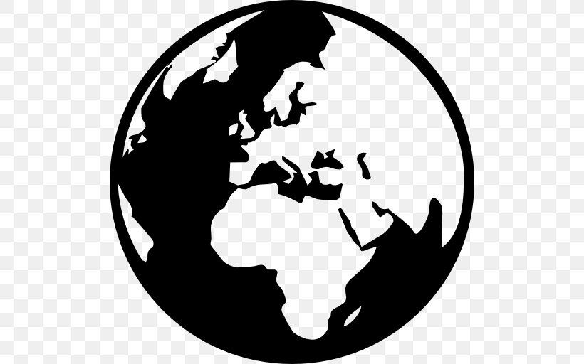 Globe Clip Art, PNG, 512x512px, Globe, Artwork, Black And White, Earth, Human Behavior Download Free