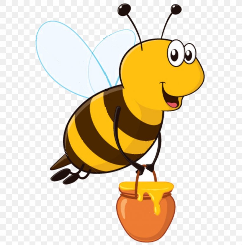 Honey Bee Jar Clip Art, PNG, 1448x1470px, Bee, Artwork, Beak, Bumblebee, Cartoon Download Free