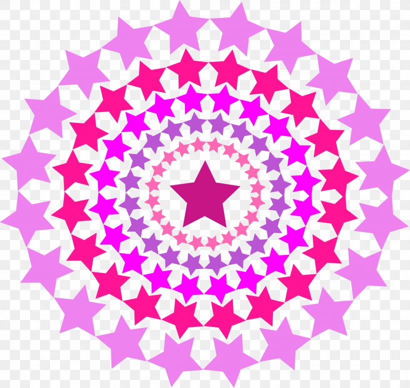 Star Circle Clip Art, PNG, 2400x2274px, Star, Area, Flower, Halftone, Magenta Download Free