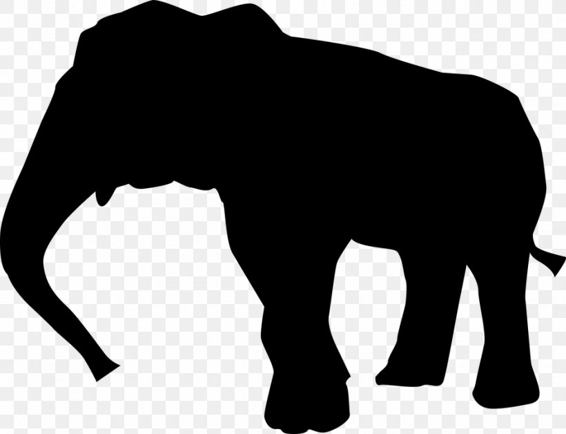 Asian Elephant African Elephant Elephants In Thailand Clip Art, PNG, 939x720px, Asian Elephant, African Elephant, Black, Black And White, Cattle Like Mammal Download Free