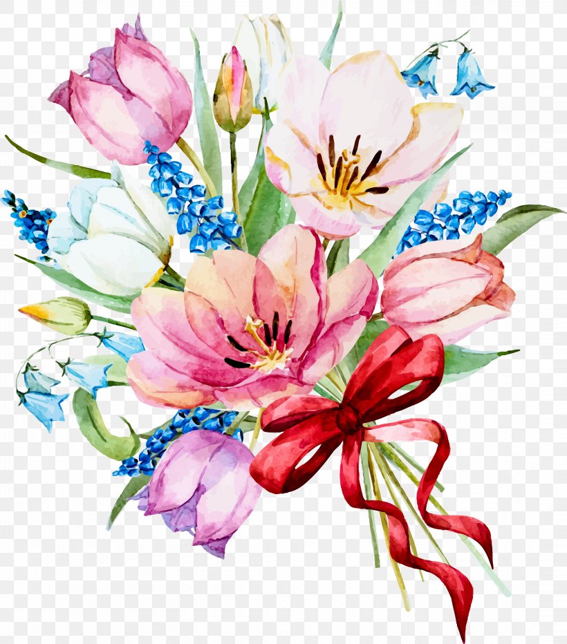 Watercolour Flowers Watercolor Painting Drawing, PNG, 4337x4931px, Watercolour Flowers, Alstroemeriaceae, Art, Artwork, Cut Flowers Download Free