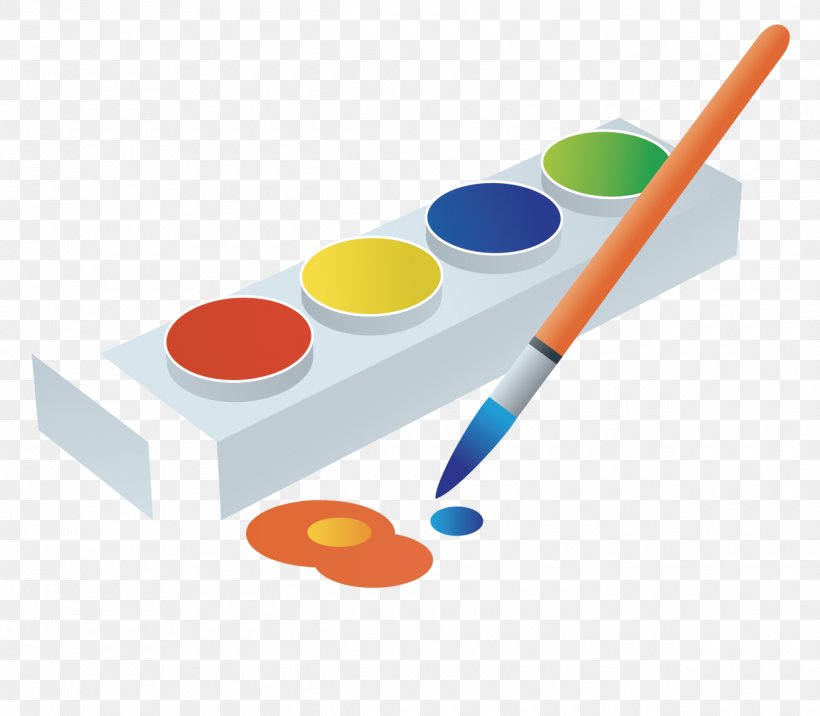 Cartoon Watercolor Brush Box, PNG, 1240x1083px, Watercolor Painting, Cartoon,  Cutlery, Drawing, Drawing Board Download Free