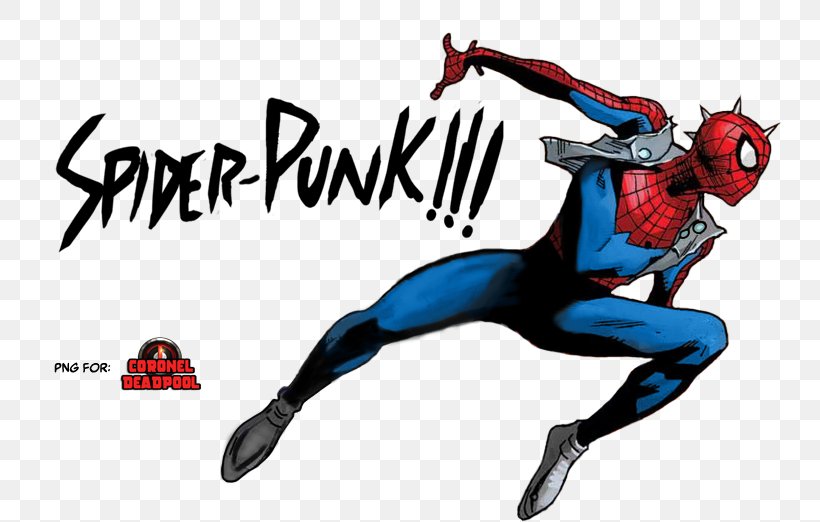 Spider-Man Spider-Verse Venom Deadpool Punk Rock, PNG, 758x522px, Spiderman, Art, Carnage, Comic Book, Deadpool Download Free