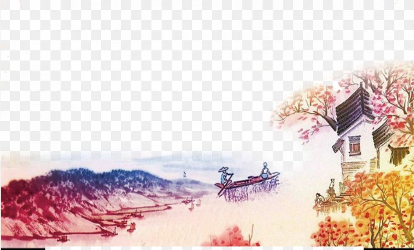Qingming Ink Wash Painting Poster Shan Shui, PNG, 1680x1018px, Qingming, Art, Festival, Fukei, Ink Download Free
