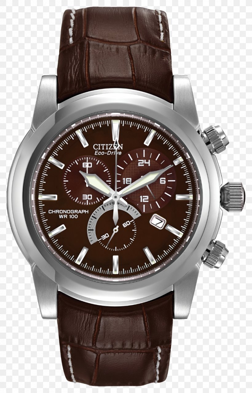 Eco-Drive Chronograph Watch Strap Citizen Holdings, PNG, 960x1495px, Ecodrive, Brand, Brown, Chronograph, Citizen Holdings Download Free