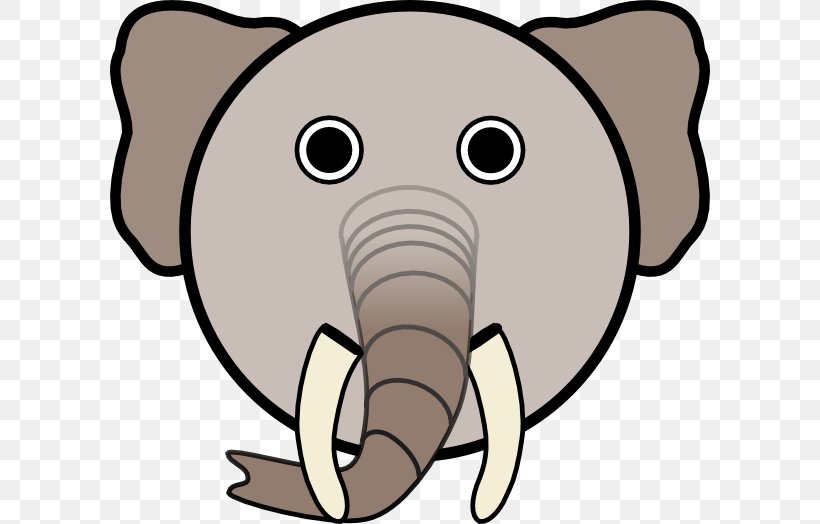 Face Animal Clip Art, PNG, 600x524px, Face, African Elephant, Animal, Animal Figure, Artwork Download Free