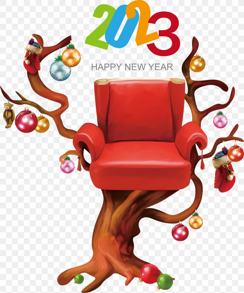 New Year, PNG, 3766x4523px, New Year, Bauble, Cartoon, Chair, Christmas Download Free