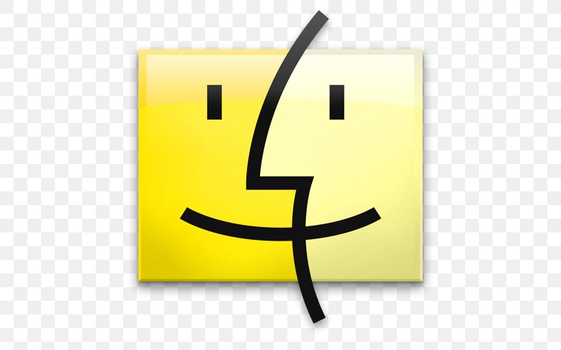 Text Symbol Smiley Yellow, PNG, 512x512px, Macos, Apple, Computer, Finder, Os X Yosemite Download Free