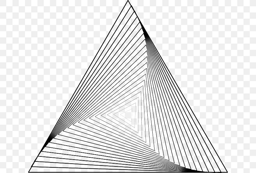 Triangle Geometry Tessellation Clip Art, PNG, 640x555px, Triangle, Architecture, Black And White, Building, Cone Download Free