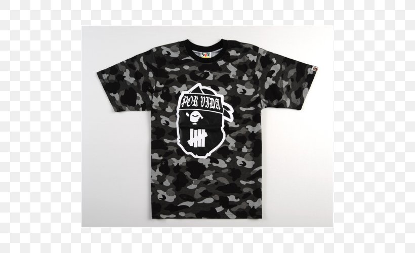 T-shirt A Bathing Ape Jacket Camouflage, PNG, 500x500px, Tshirt, Bathing Ape, Black, Brand, Camouflage Download Free