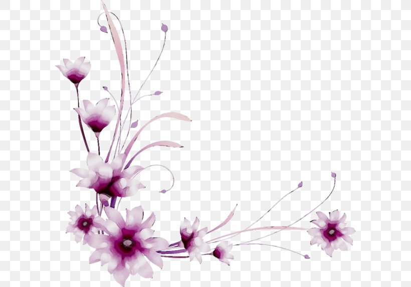 Purple Watercolor Flower, PNG, 600x572px, Paper, Drawing, Floral Design, Flower, Lilac Download Free