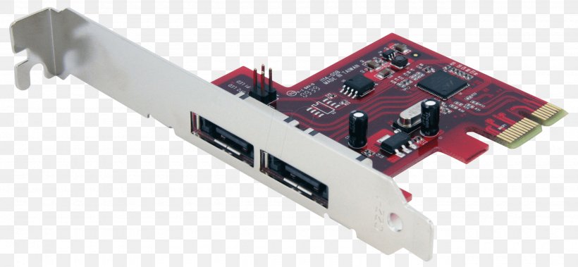 TV Tuner Card Network Cards & Adapters Serial ATA PCI Express ESATA, PNG, 2560x1184px, Tv Tuner Card, Computer Component, Computer Port, Controller, Conventional Pci Download Free