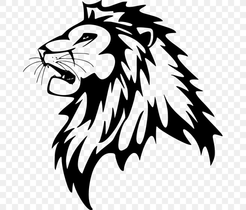 Wall Decal Lion Sticker, PNG, 665x700px, Wall Decal, Art, Artwork, Big Cats, Black Download Free