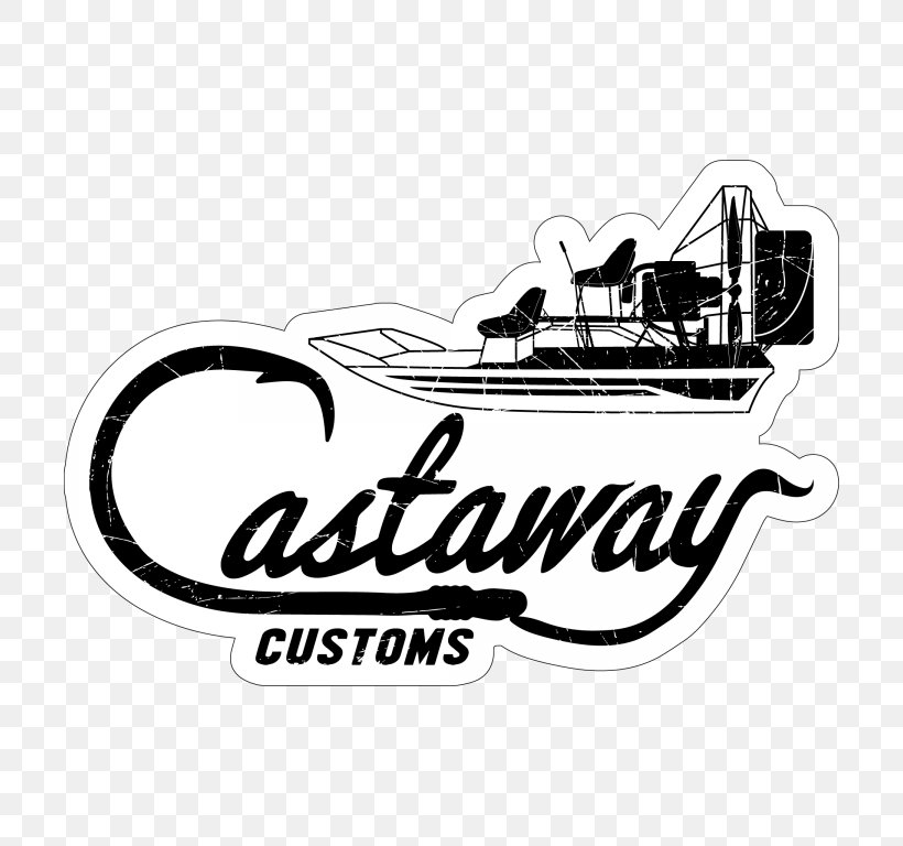 Castaway Customs Logo Decal Boat Drawing Png 768x768px - banana boat logo roblox