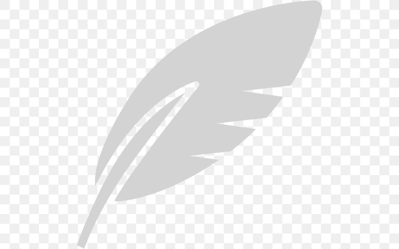 Feather Clip Art, PNG, 512x512px, Feather, Bird, Black And White, Leaf, Monochrome Download Free