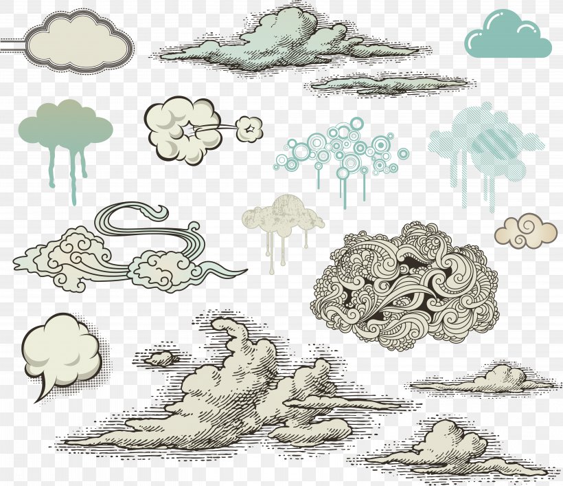 Drawing Cloud Art, PNG, 6091x5257px, Drawing, Area, Art, Artwork, Cloud Download Free