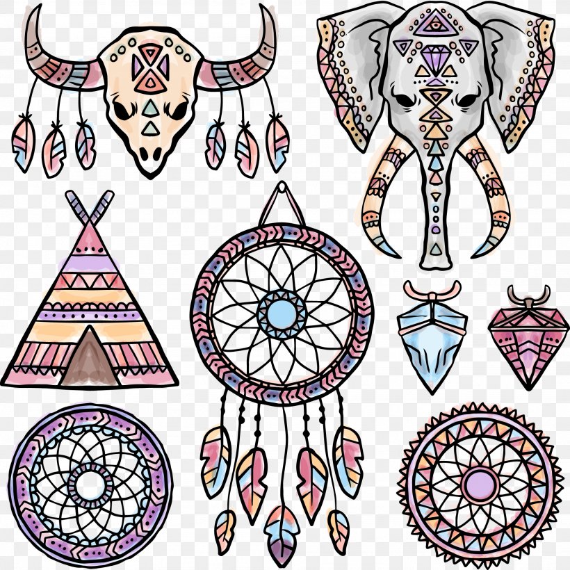 Totem Clip Art, PNG, 2051x2053px, Watercolor, Cartoon, Flower, Frame, Heart Download Free
