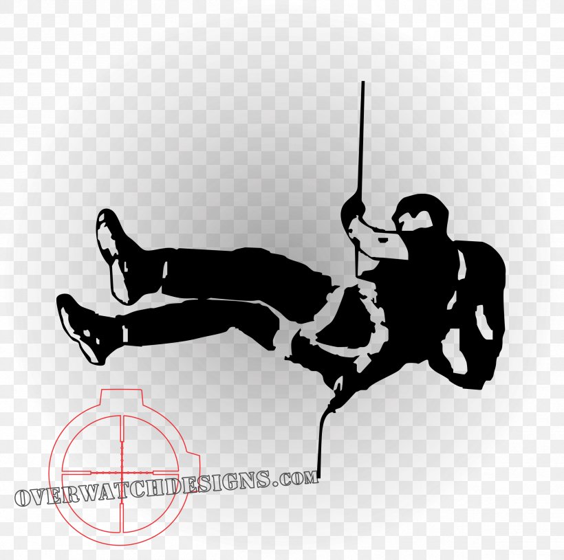 Abseiling Rope Rescue Helicopter Search And Rescue, PNG, 2409x2396px, Abseiling, Black And White, Climbing, Deporte De Aventura, Fictional Character Download Free