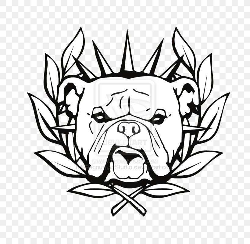 American Bully Bulldog Bull Terrier Pit Bull Clip Art, PNG, 800x800px, American Bully, Art, Artwork, Black, Black And White Download Free