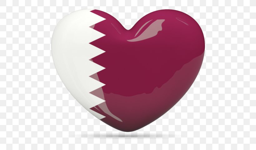 Flag Of Qatar Heart, PNG, 640x480px, Watercolor, Cartoon, Flower, Frame, Heart Download Free