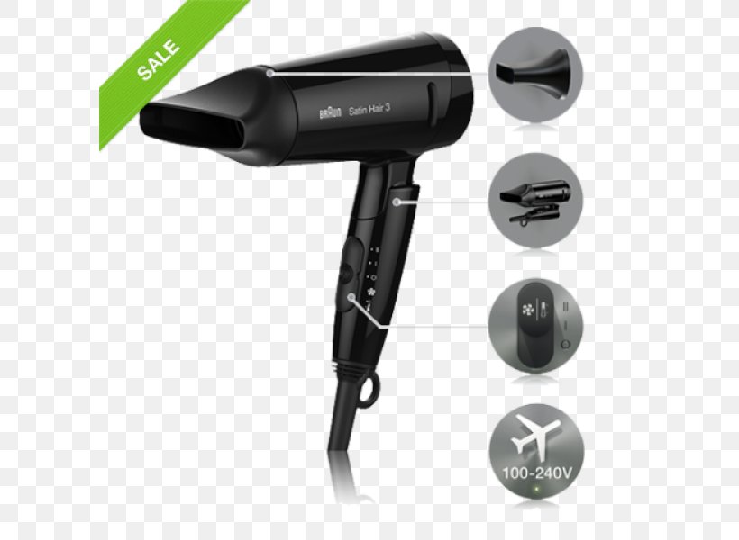 Hair Dryers Braun Cabelo Hair Care, PNG, 600x600px, Hair Dryers, Braun, Cabelo, Clothes Dryer, Cosmetics Download Free