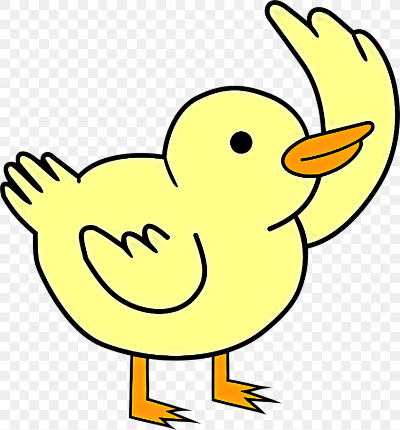 Yellow Beak Bird Cartoon Ducks, Geese And Swans, PNG, 862x927px, Yellow, Beak, Bird, Cartoon, Duck Download Free