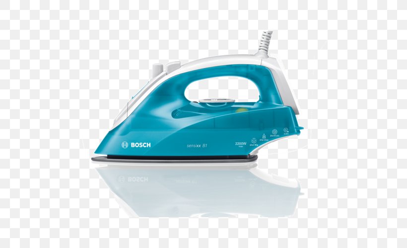 Clothes Iron Steam Robert Bosch GmbH Ironing Home Appliance, PNG, 500x500px, Clothes Iron, Aqua, Cooking Ranges, Electricity, Hardware Download Free