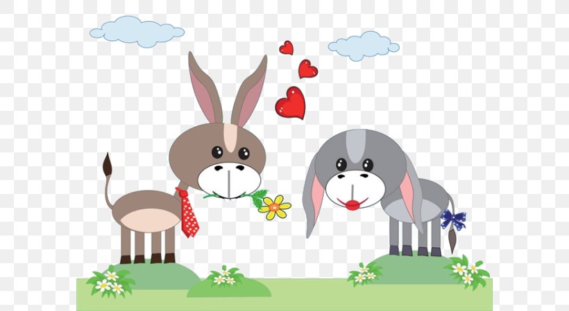 Donkey Drawing Cartoon Stock Illustration, PNG, 600x449px, Donkey, Art, Cartoon, Drawing, Easter Download Free