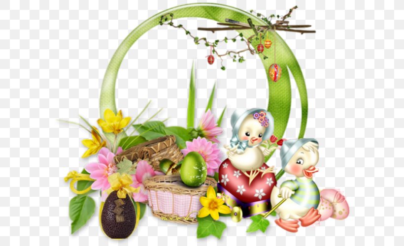 Easter Bunny Easter Monday Floral Design, PNG, 600x500px, Easter, Bombonierka, Easter Bunny, Easter Monday, Floral Design Download Free