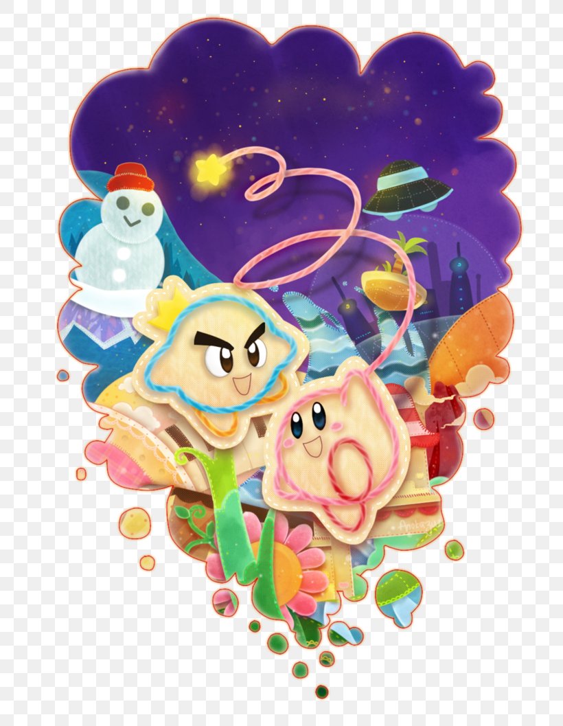 Kirby's Epic Yarn Kirby's Dream Land Wii Meta Knight, PNG, 755x1057px, Kirby, Art, Cartoon, Fan Art, Fictional Character Download Free