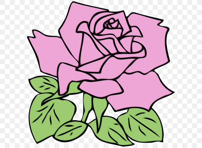Rose, PNG, 600x600px, Watercolor, Color, Coloring Book, Drawing, Flower Download Free