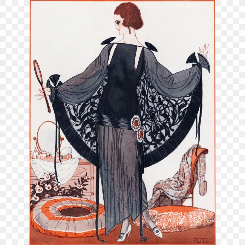 1920s Art Deco Fashion La Vie Parisienne, PNG, 2009x2009px, Art Deco, Advertising, Art, Art Nouveau, Costume Download Free