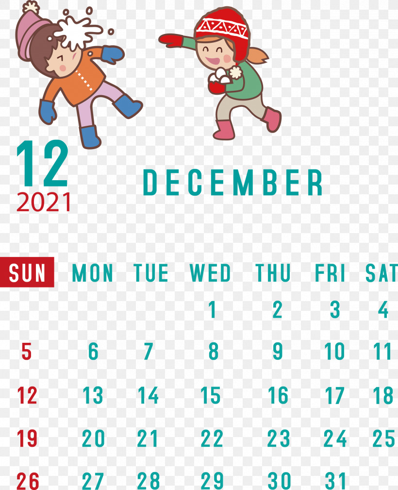December 2021 Printable Calendar December 2021 Calendar, PNG, 2437x3000px, December 2021 Printable Calendar, Behavior, Calendar System, Cartoon, December 2021 Calendar Download Free