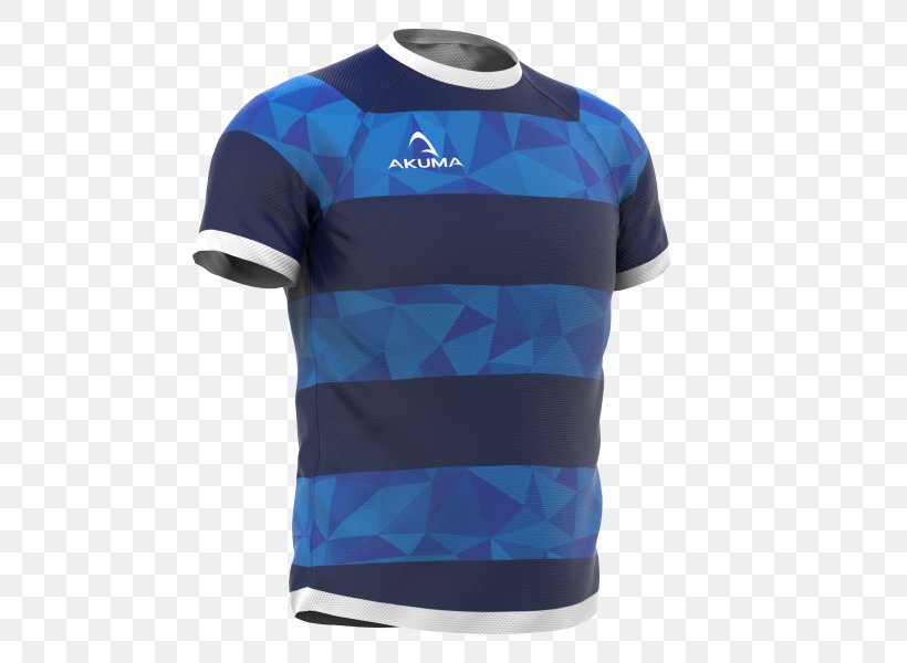 T-shirt Cycling Jersey Sleeve Rugby Shirt, PNG, 600x600px, Tshirt, Active Shirt, Blue, Cobalt Blue, Collar Download Free
