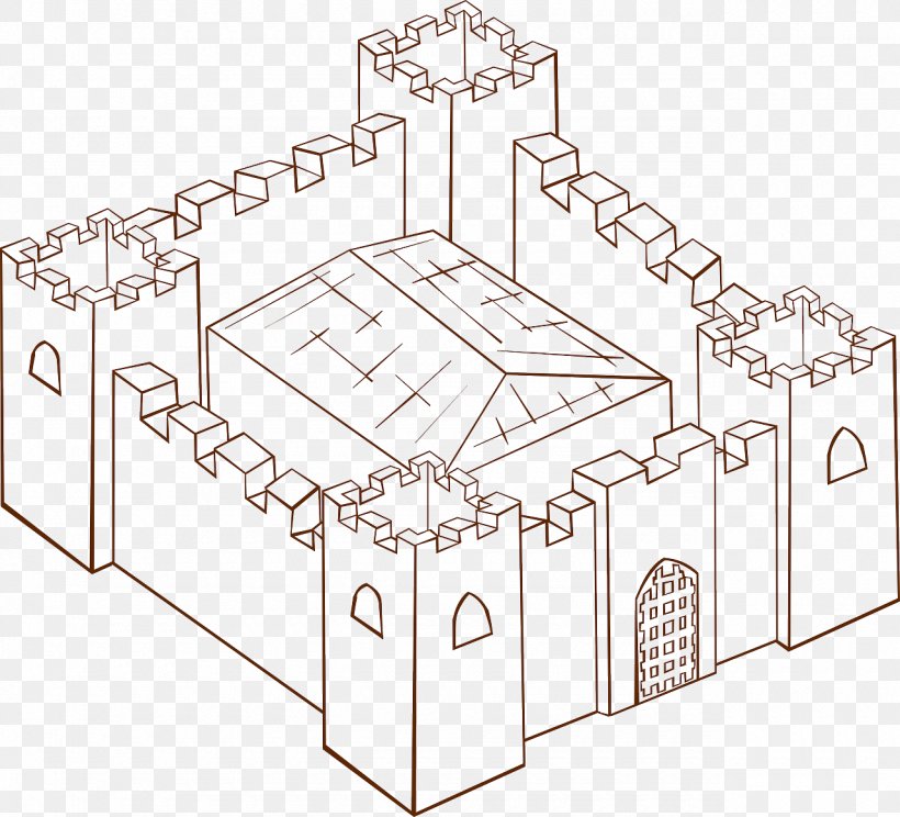 Vector Graphics Clip Art Image Fortification Cartoon, PNG, 1280x1162px, Fortification, Area, Black And White, Cartoon, Castle Download Free