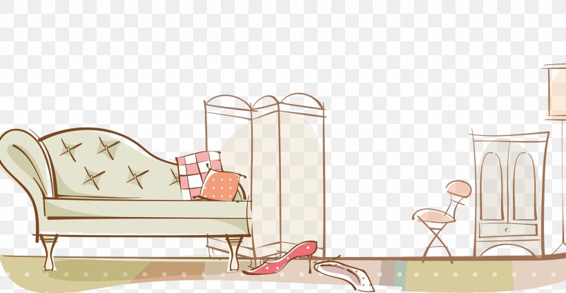 Furniture Couch Computer File, PNG, 1920x996px, Furniture, Animation, Bed, Cartoon, Chair Download Free