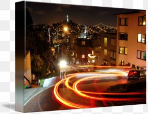 Night Street - Nob Hill Lombard Street Russian Hill Town PNG