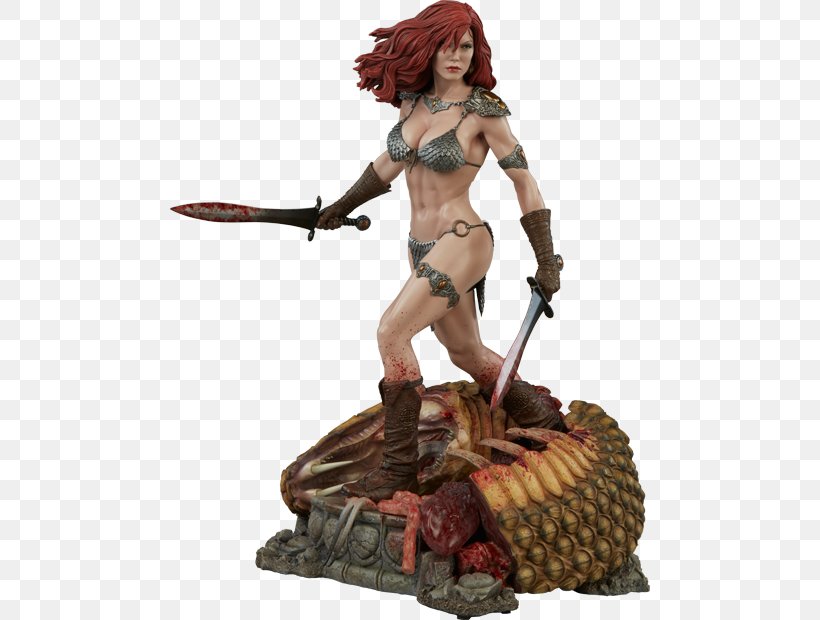 Red Sonja Conan The Barbarian Sideshow Collectibles Figurine Sculpture, PNG, 480x620px, Red Sonja, Action Figure, Barbarian, Character, Comics Download Free