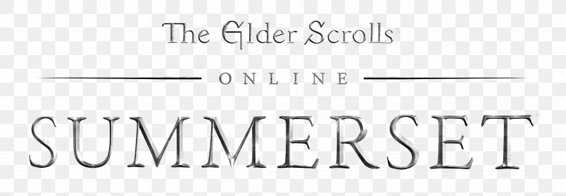 The Elder Scrolls Online: Tamriel Unlimited The Elder Scrolls Online: Summerset Bethesda Softworks ZeniMax Online Studios PlayStation 4, PNG, 4044x1408px, Bethesda Softworks, Brand, Calligraphy, Eb Games Australia, Elder Scrolls Download Free