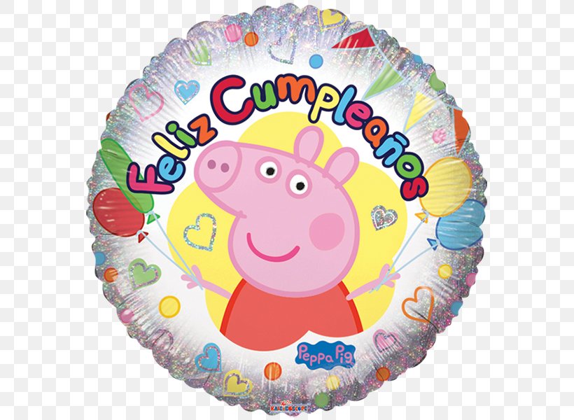 Toy Balloon George Pig Winnie-the-Pooh Birthday, PNG, 600x600px, Balloon, Baby Toys, Birthday, Character, George Pig Download Free