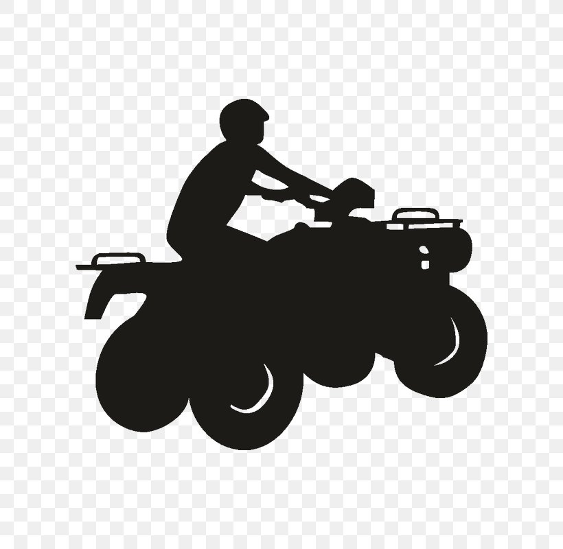 All-terrain Vehicle Sticker Four-wheel Drive Motorcycle Decal, PNG, 800x800px, Allterrain Vehicle, Black And White, Bumper Sticker, Decal, Dune Buggy Download Free