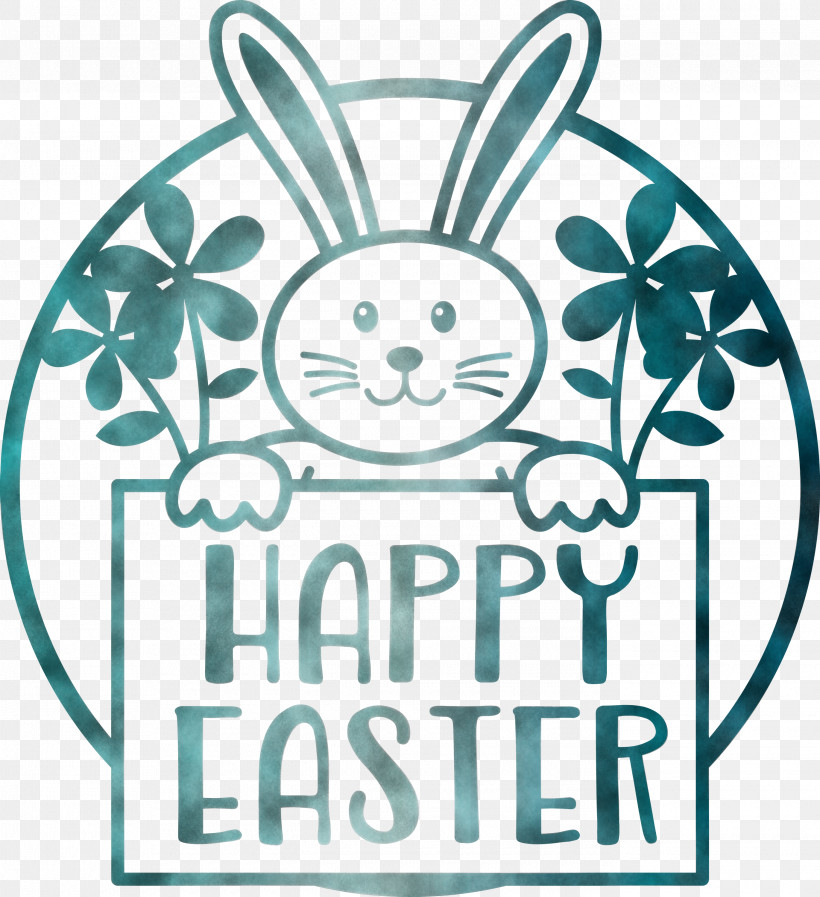 Happy Easter, PNG, 2740x3000px, Happy Easter, Coloring Book, Easter Bunny, Easter Egg, Green Download Free