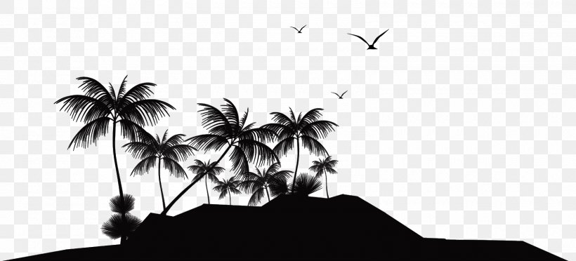 Tropical Islands Resort Silhouette Island Clip Art, PNG, 1600x726px, Tropical Islands Resort, Beach, Black And White, Branch, Drawing Download Free