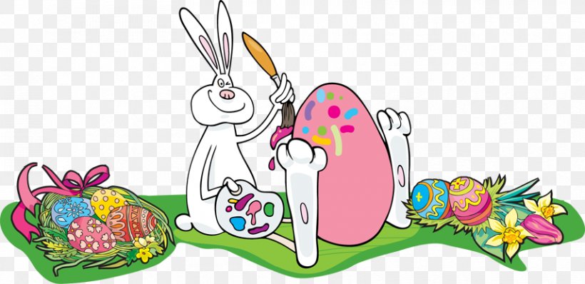 Easter Bunny Easter Egg Clip Art, PNG, 855x415px, Easter Bunny, Art, Blessing, Christmas, Easter Download Free