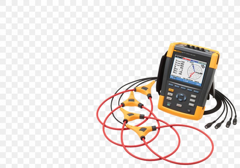 Fluke Corporation Fluke 435-II Power Quality Analyzer Electric Power Quality Energy Analyser Three-phase Electric Power, PNG, 876x614px, Fluke Corporation, Communication, Electric Power Quality, Electronics, Electronics Accessory Download Free