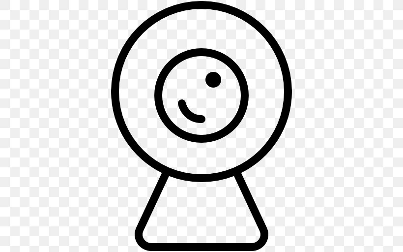 Smiley Videotelephony Webcam Clip Art, PNG, 512x512px, Smiley, Area, Black And White, Electronics, Emoticon Download Free