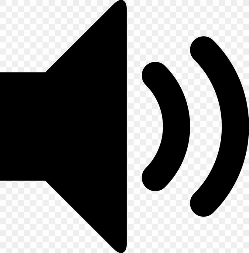 Symbol Loudspeaker Clip Art Sound, PNG, 980x998px, Symbol, Black, Black And White, Brand, Electronics Download Free