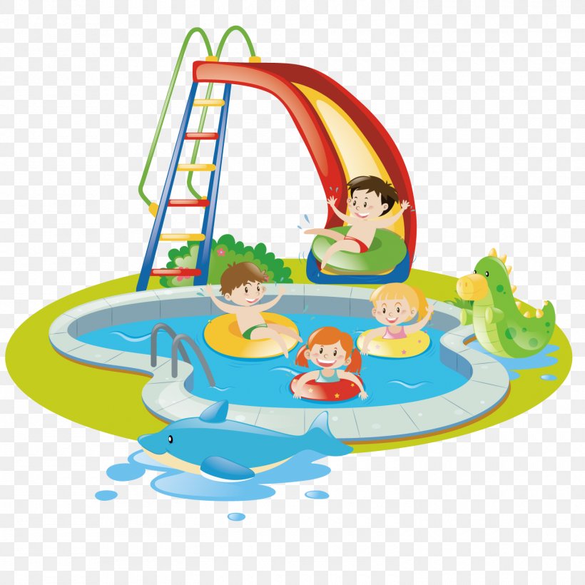 Child Euclidean Vector Playground Park Swimming Pool, PNG, 1500x1500px, Watercolor, Cartoon, Flower, Frame, Heart Download Free