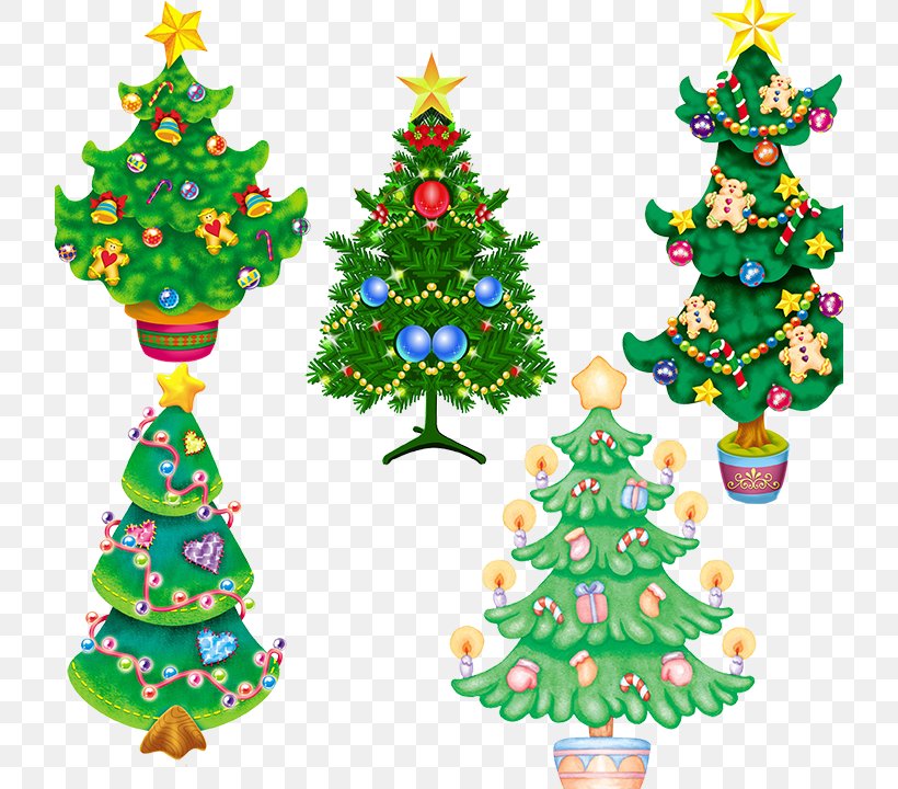 Christmas Tree, PNG, 720x720px, Christmas Tree, Art, Cartoon, Christmas, Christmas Decoration Download Free