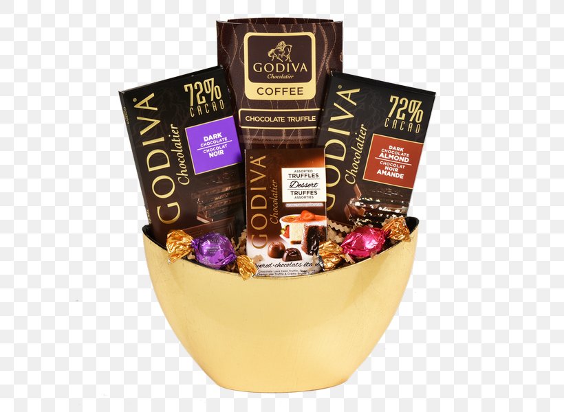 Food Gift Baskets Chocolate Truffle Chocolate Bar Godiva Chocolatier, PNG, 600x600px, Food Gift Baskets, Basket, Chocolate, Chocolate Bar, Chocolate Truffle Download Free